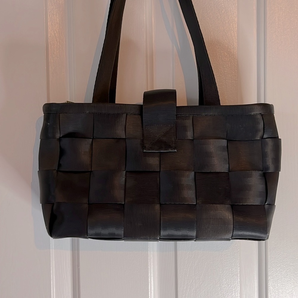 Harveys X Mercedes | Original Seatbelt Purse 14X8 Black 90s - Picture 4 of 9